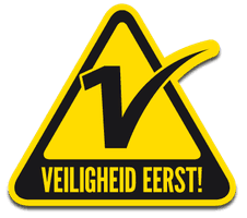 Safety first warning sign