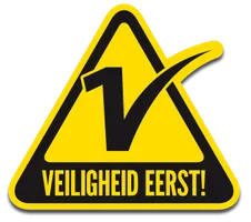 Safety first warning sign